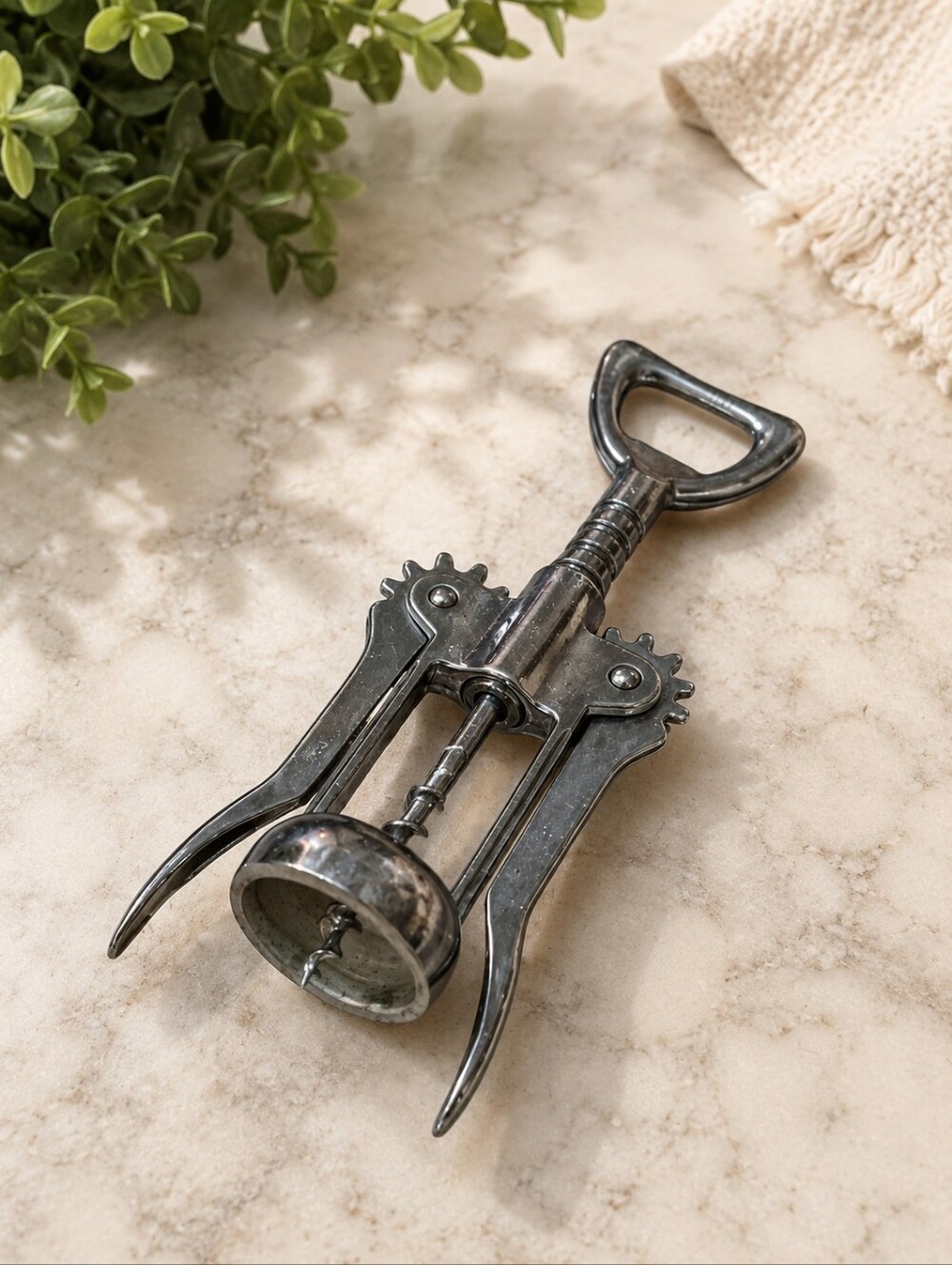 Wine bottle opener